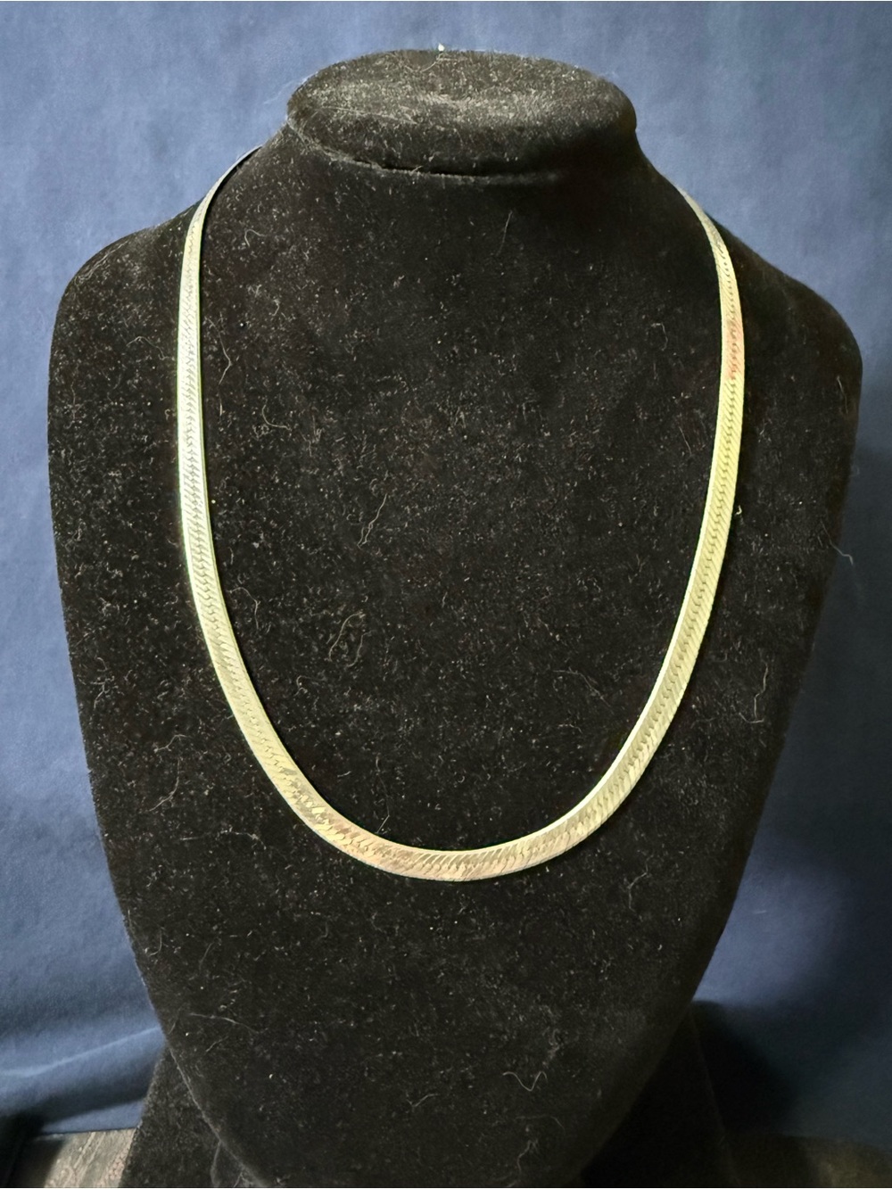 925 Sterling Silver Herringbone Necklace